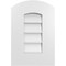 Ekena Millwork Arch Top Surface Mount PVC Gable Vent: Functional, w/ 3-1/2"W x 1"P Standard Frame, 12"W x 18"H GVPAR12X1801SF - alternate 1